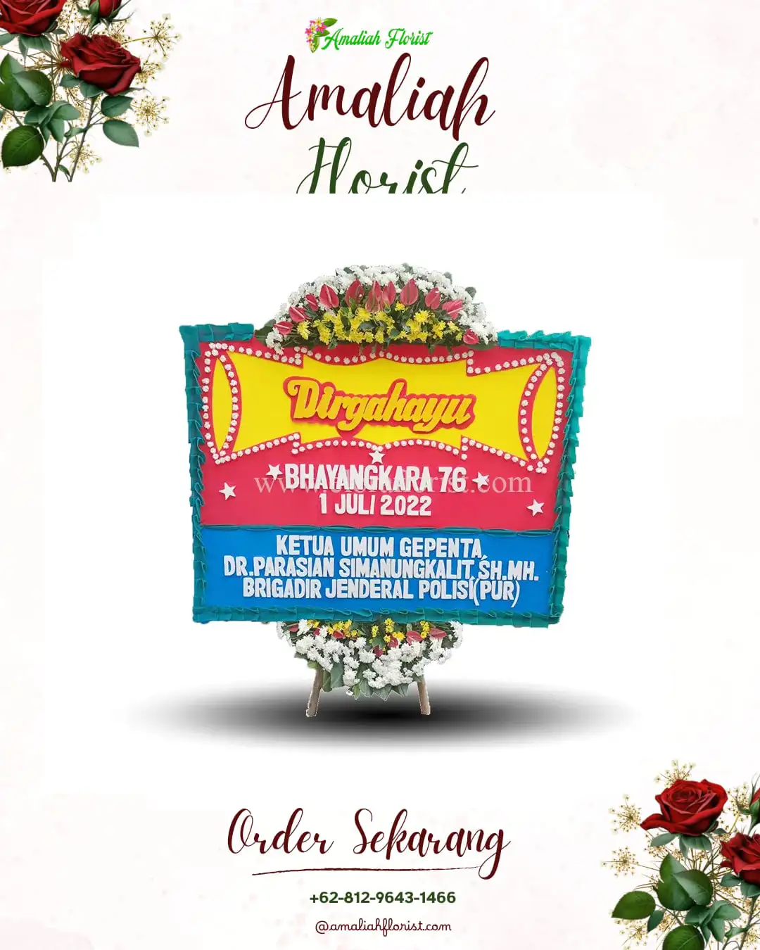 Papan Bunga HUT Ulang Tahun Mempura